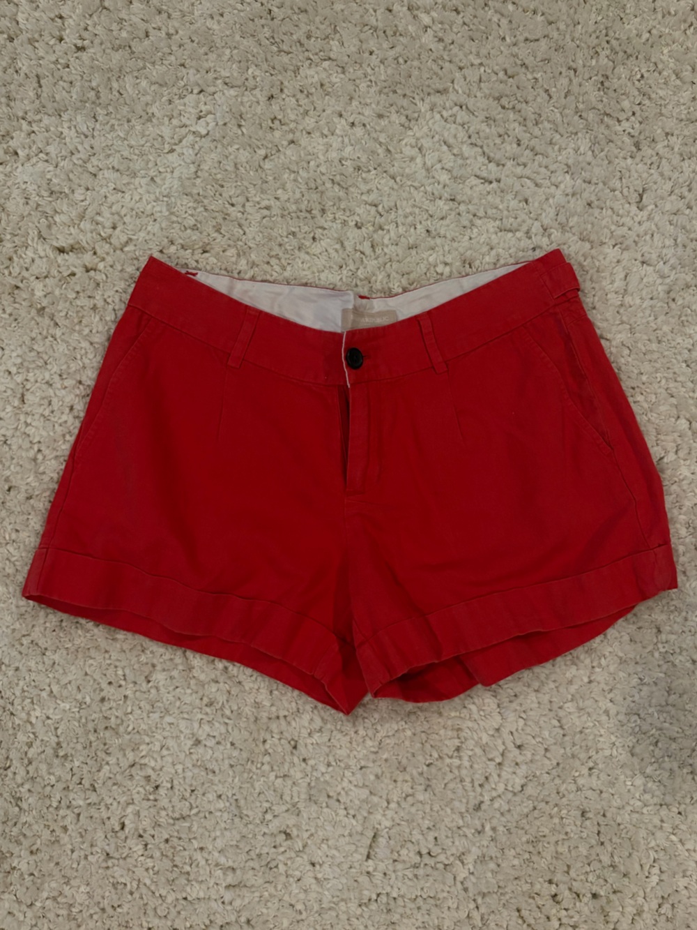 Banana Republic Red High-Waist Women's Shorts